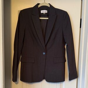 Calvin Klein Women's Dark Gray Blazer